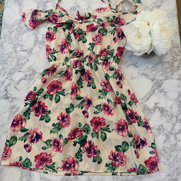 M dress floral print dress or long tank top - Picture 6 of 7